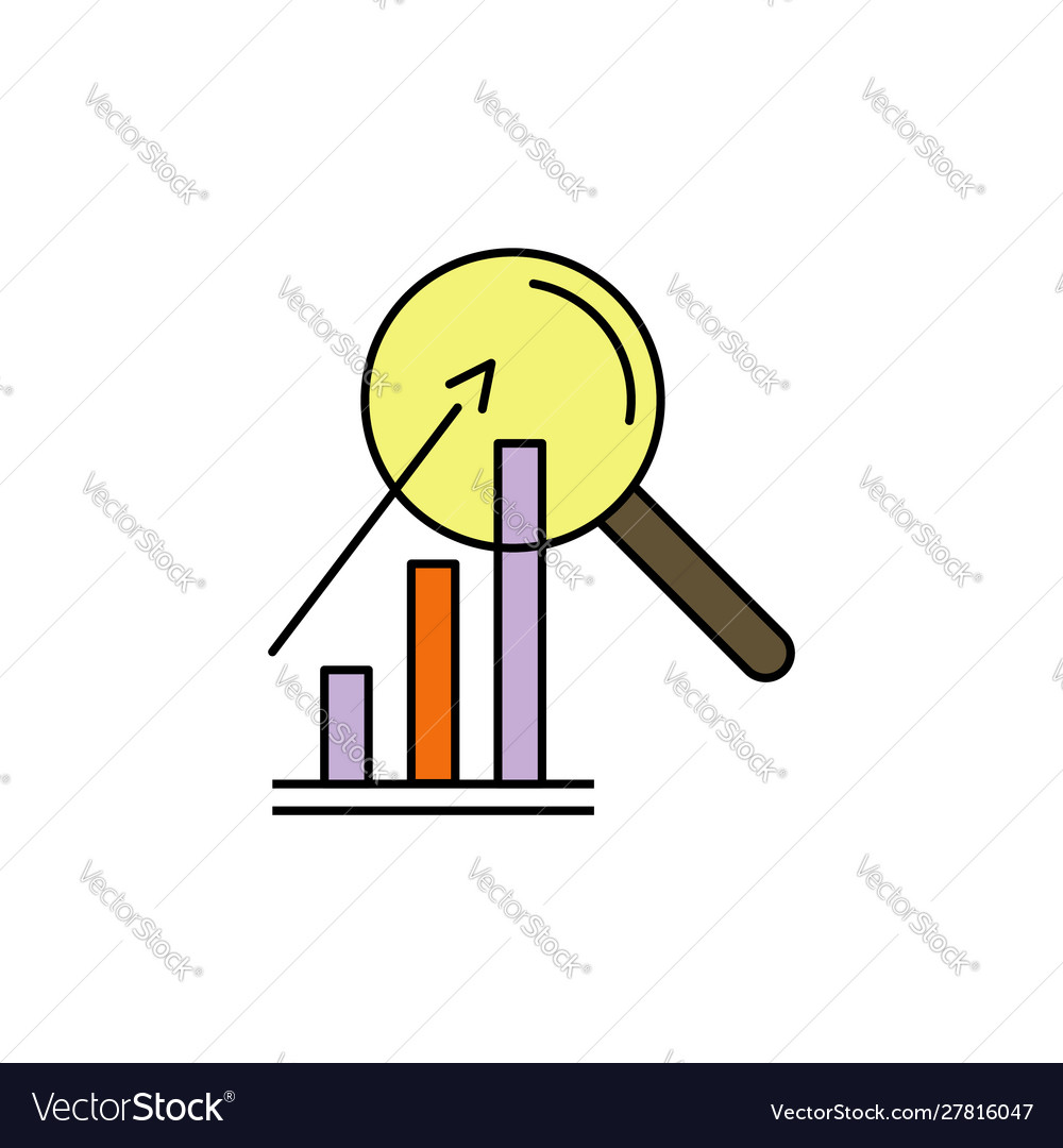 Research color icon analyze business sign