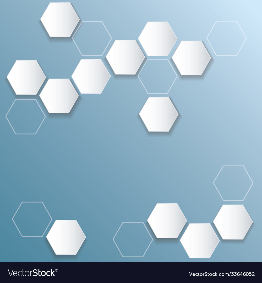 Abstract bee hive hexagon and space background vector image Abstract bee hive hexagon and space background