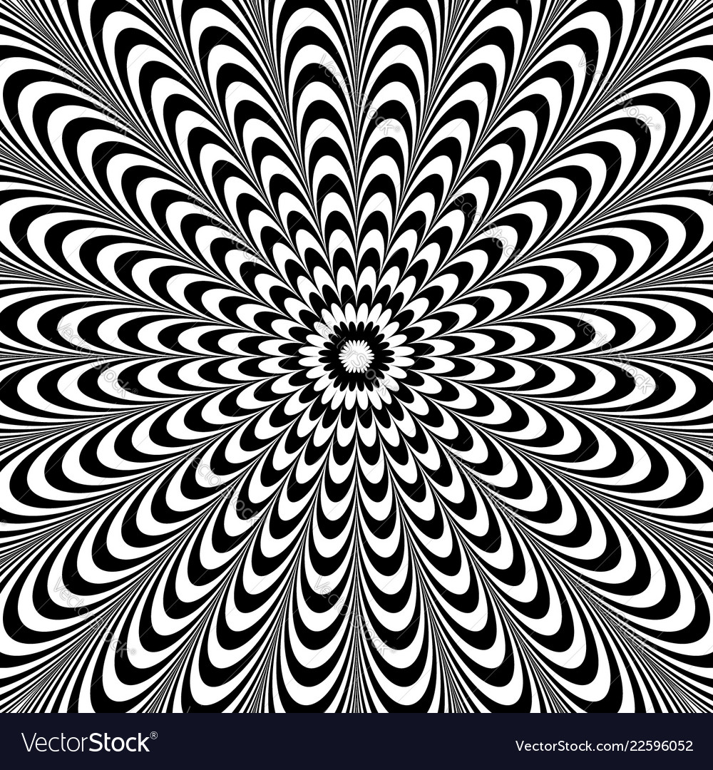 Abstract radiating pattern with deformed shapes vector image Abstract radiating pattern with deformed shapes