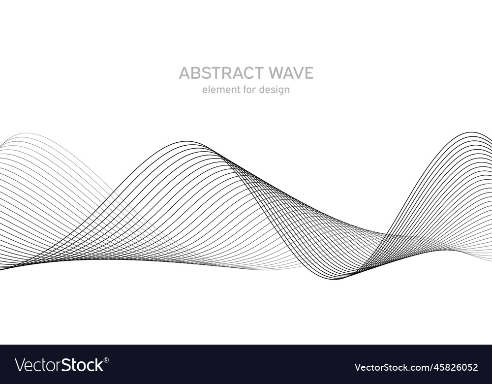 Abstract wave element for design digital vector image Abstract wave element for design digital