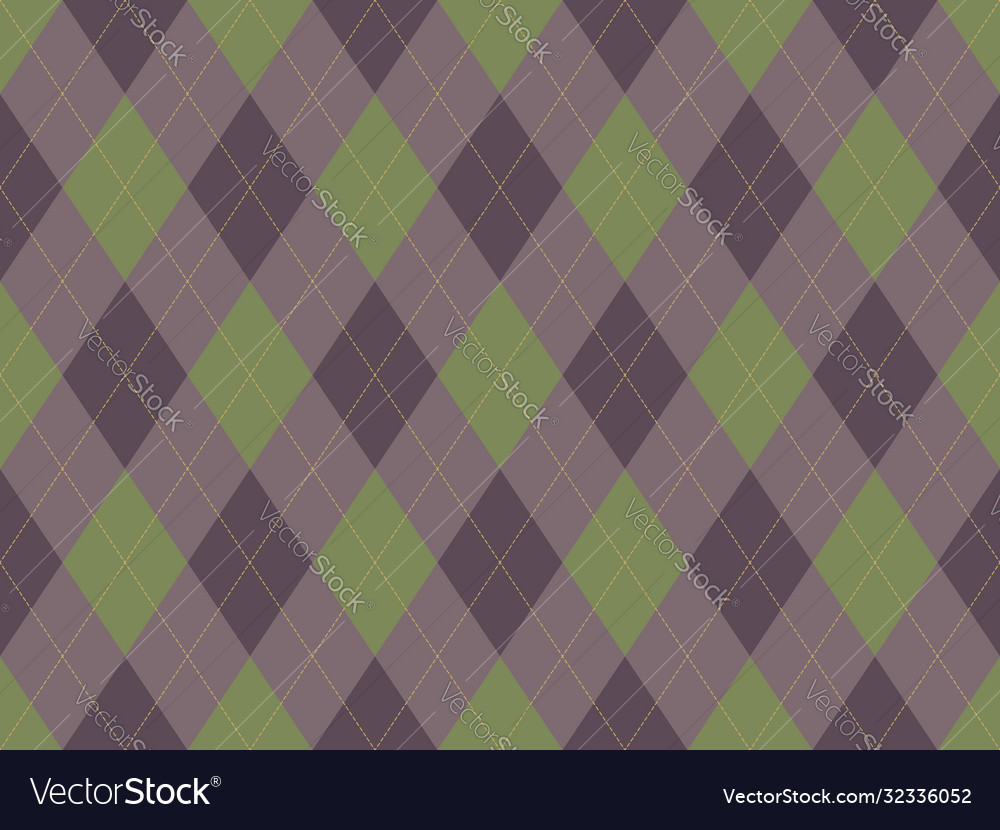 Argyle pattern seamless fabric texture background Vector Image Argyle pattern seamless fabric texture background