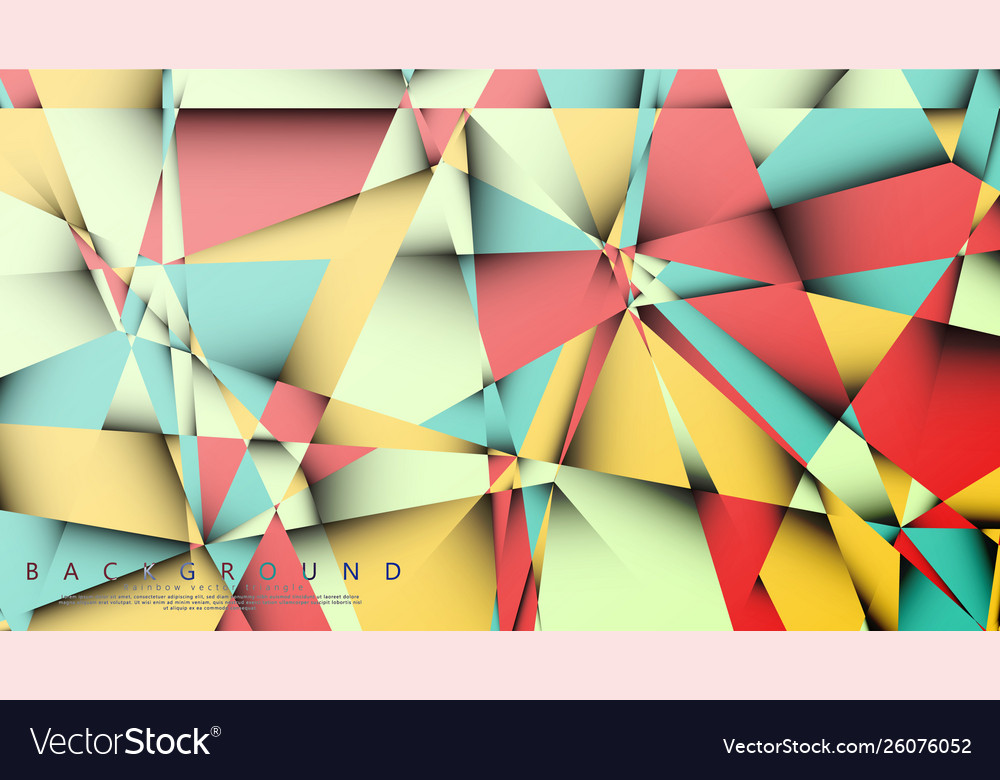 Background mosaic triangle vector image Background mosaic triangle