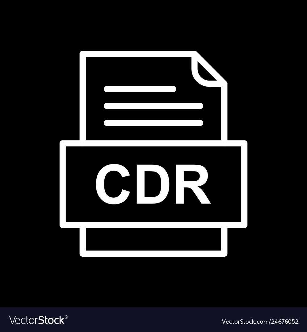Cdr file document icon