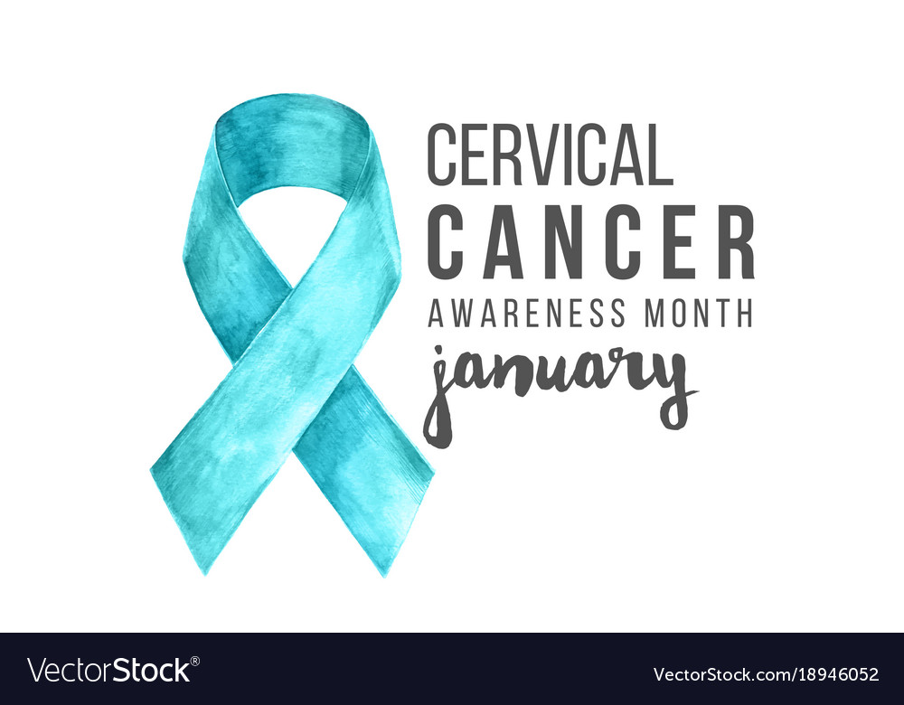 Cervical cancer awareness month banner