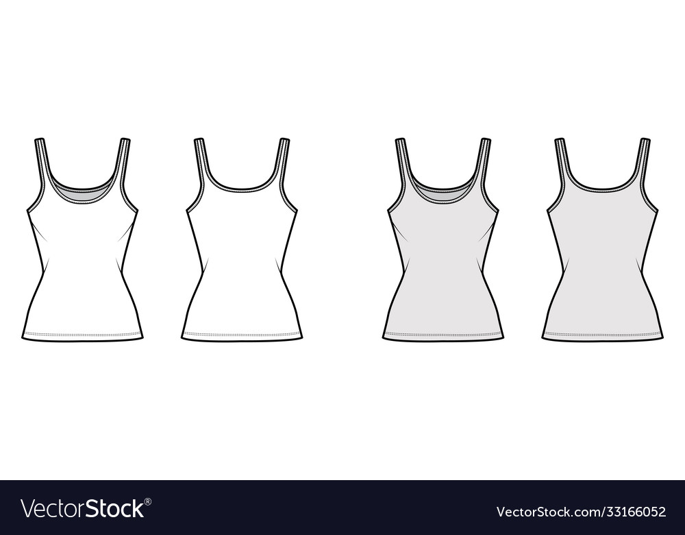 Cotton-jersey tank technical fashion