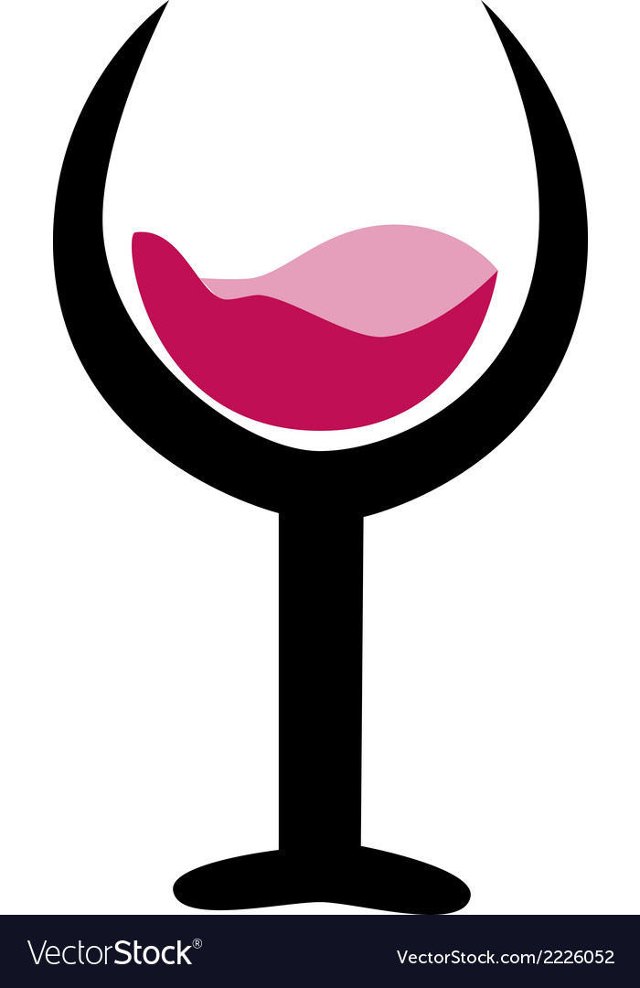 Drink and wine logo icon Royalty Free Vector Image