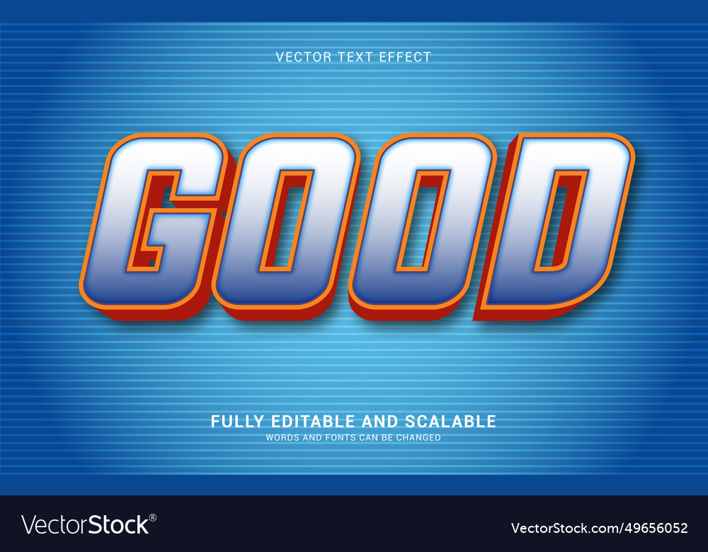 Editable text effect good style