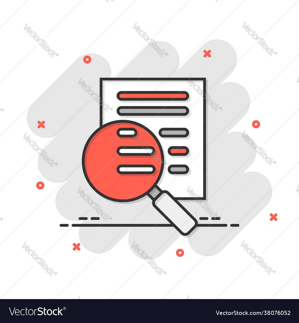 Financial statement icon in comic style result