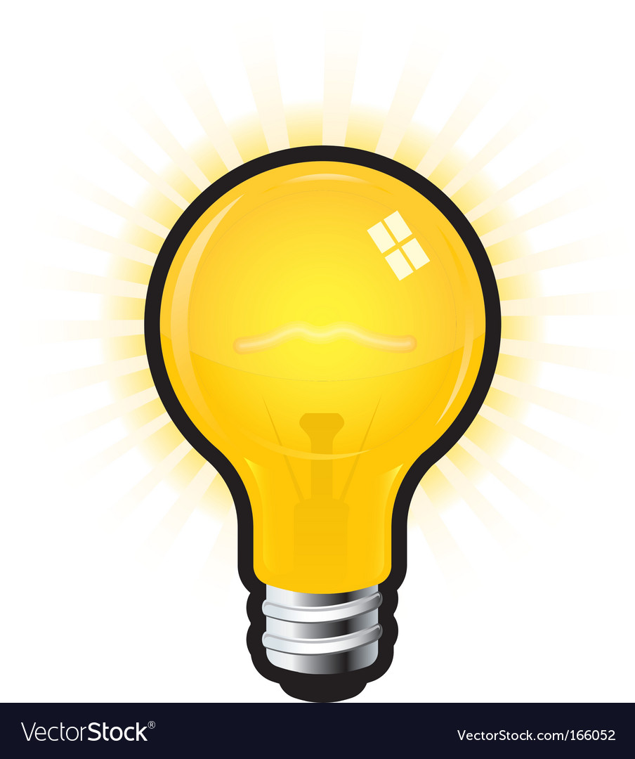 Light Bulb Royalty Free Vector Image - Vectorstock