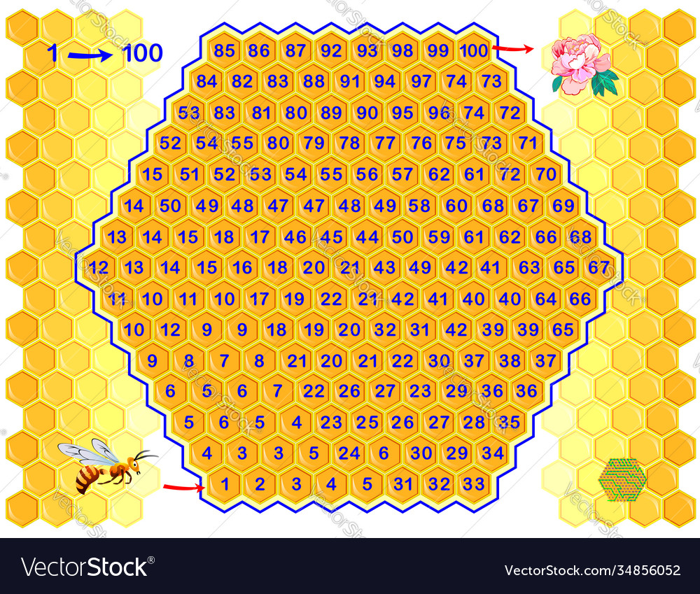 Logical puzzle game with labyrinth for children
