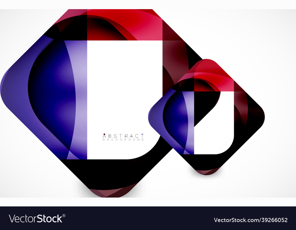 Minimal background abstract square shape vector image Minimal background abstract square shape