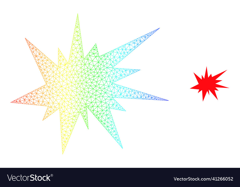 Spectrum net gradient boom icon vector image Spectrum net gradient boom icon
