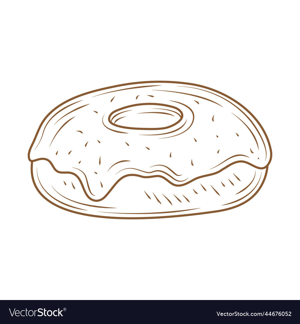 Sweet Donut Bakery Royalty Free Vector Image Vectorstock