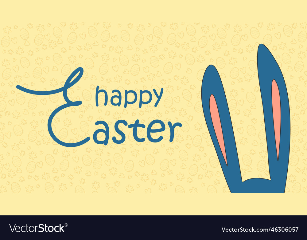 Easter background horizontal Royalty Free Vector Image