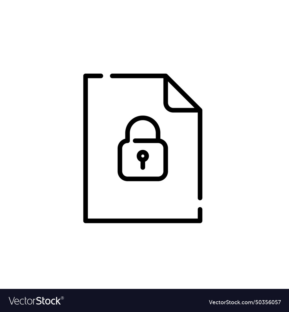 File and lock secure data protection pixel Vector Image File and lock secure data protection pixel