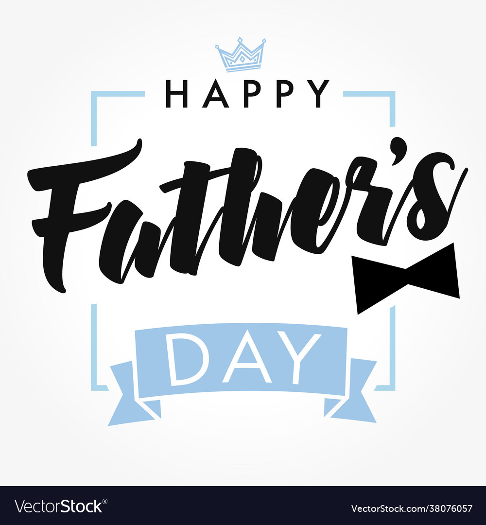 Happy fathers day greeting banner Royalty Free Vector Image