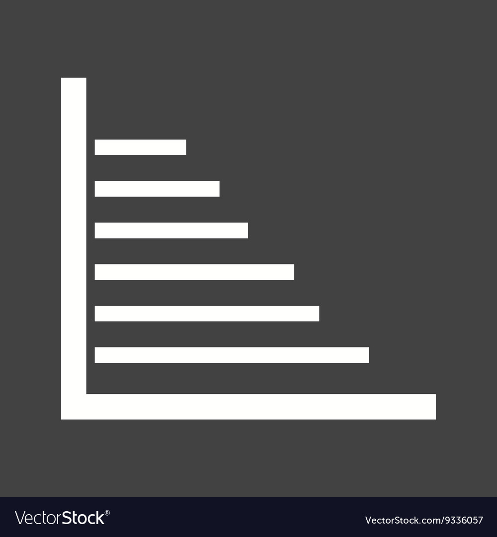 Horizontal bar chart Royalty Free Vector Image