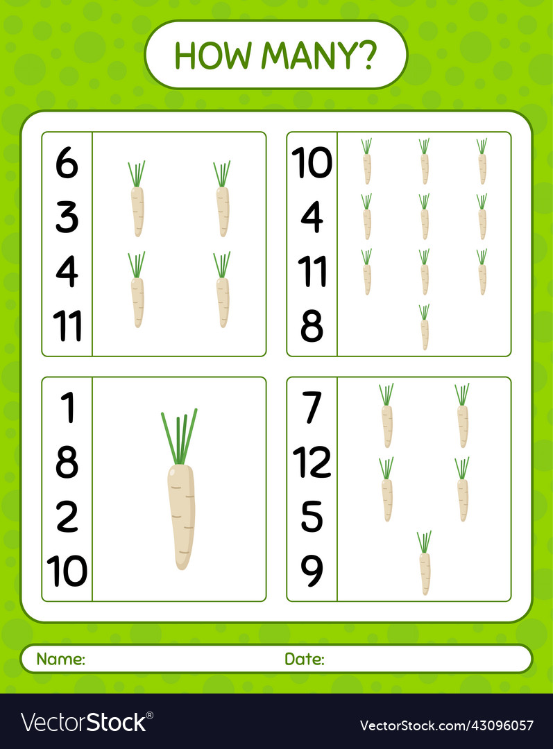 How many counting game with hamburg parsley