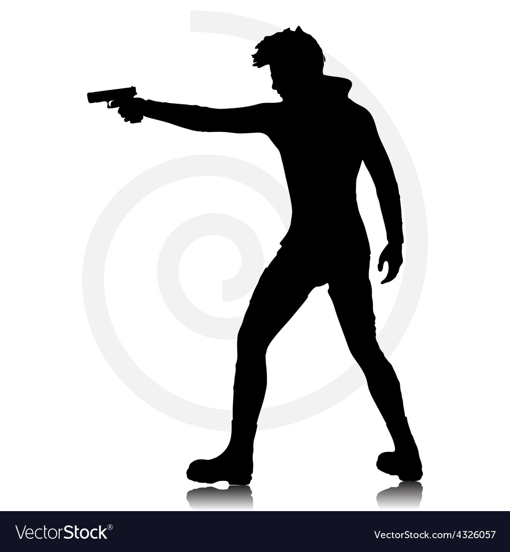 Man with agun