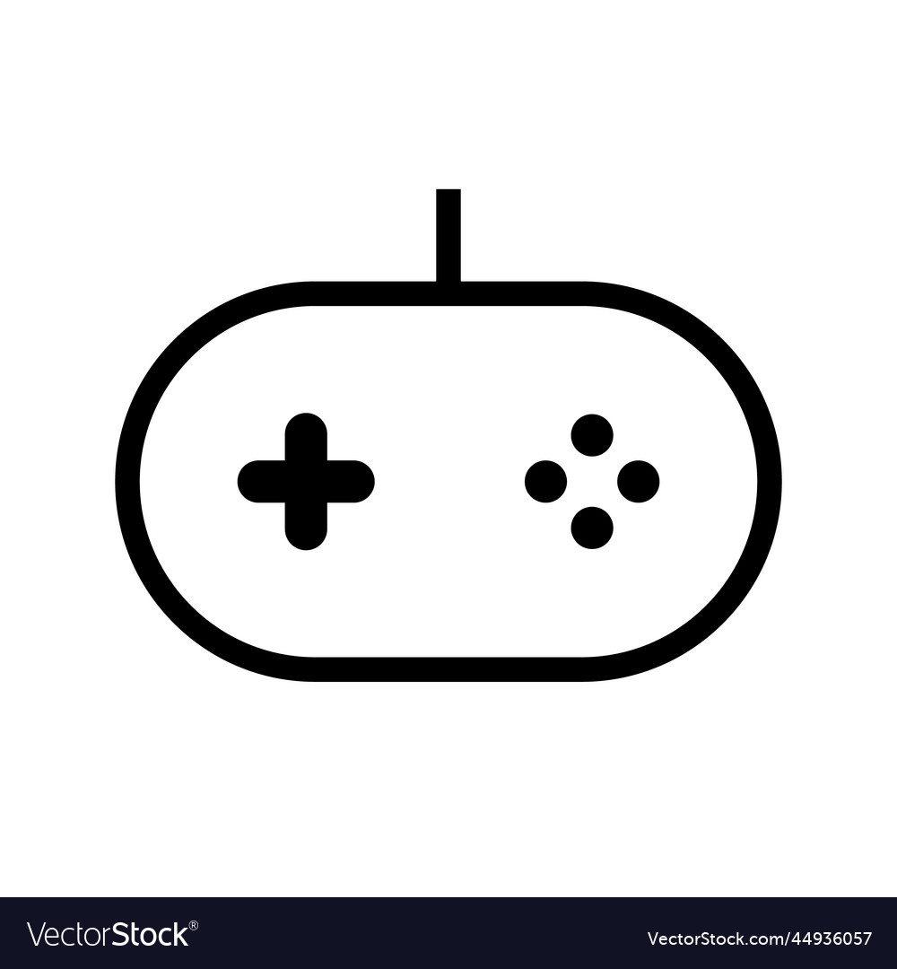Rounded game controller icon or video