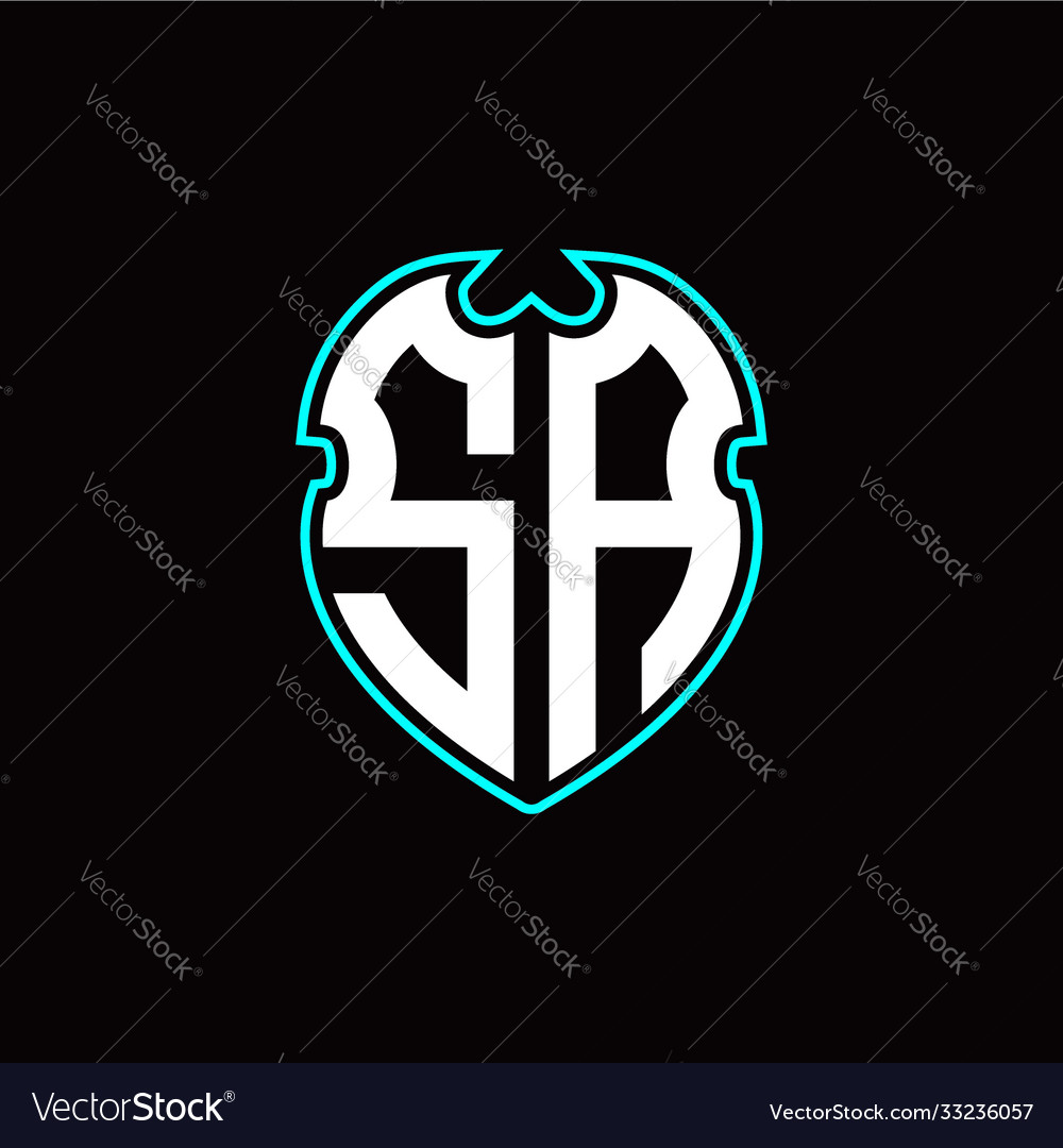 S a initial logo design with shield shape vector image S a initial logo design with shield shape