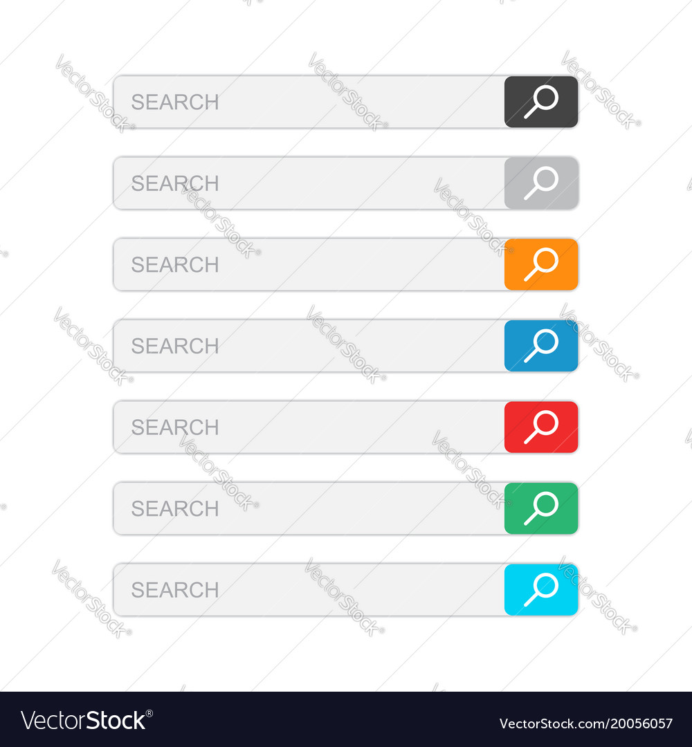Search bar field set interface elements