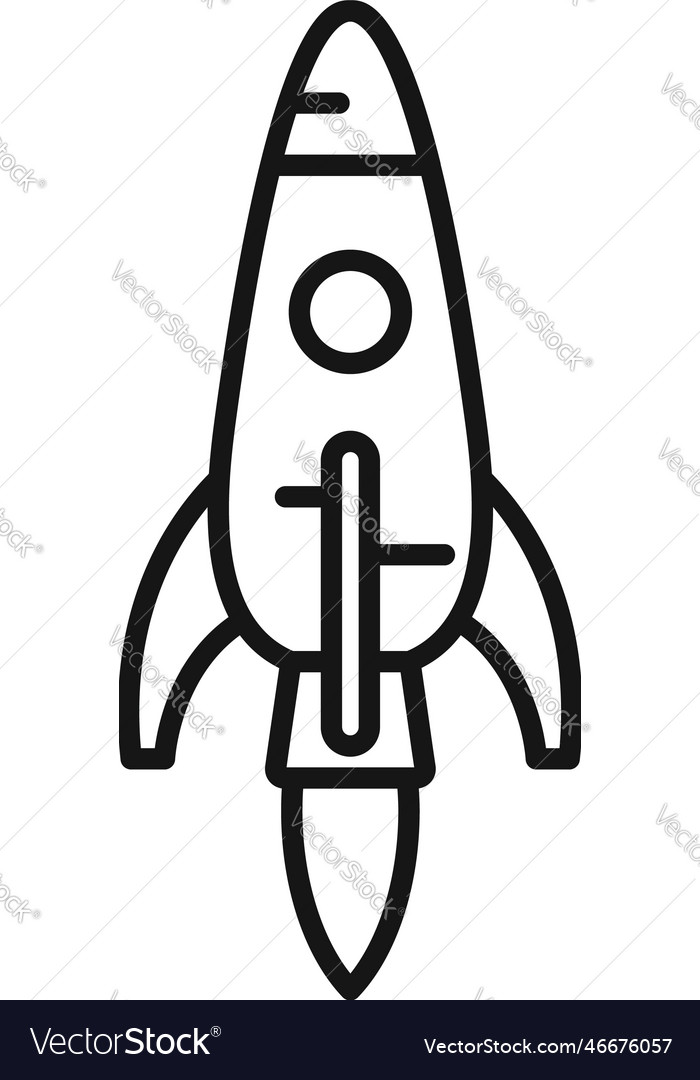 Sky shuttle icon outline space fire