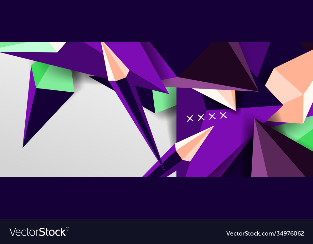 3d low poly abstract shape background