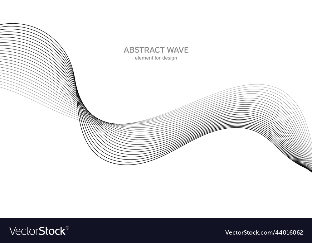 Abstract wave element for design digital