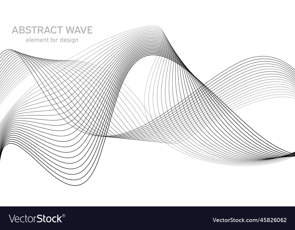 Abstract wave element for design digital vector image Abstract wave element for design digital