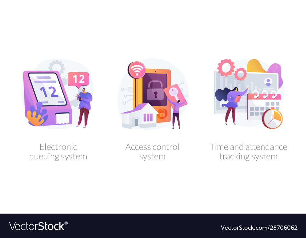 Access and recording technologies concept vector image Access and recording technologies concept