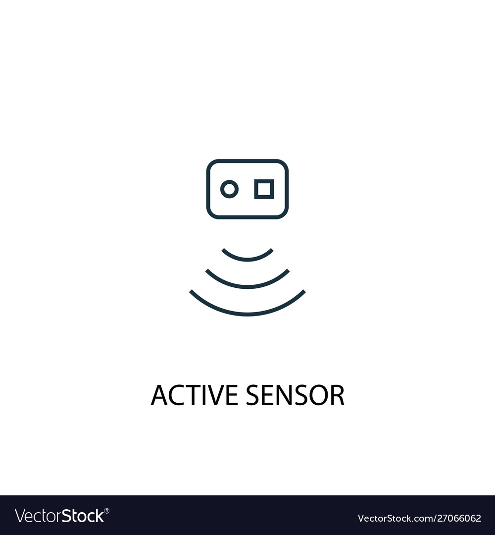 Active Sensor Line Icon