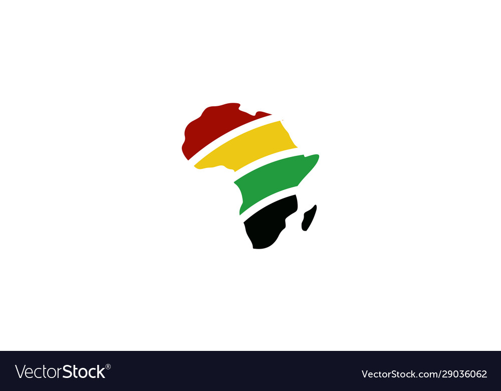 African logo idea africa map template Royalty Free Vector