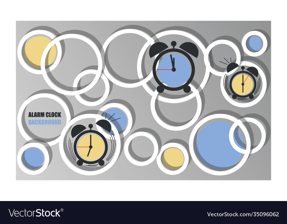 Alarm clock color dial background Vector Image Alarm clock color dial background