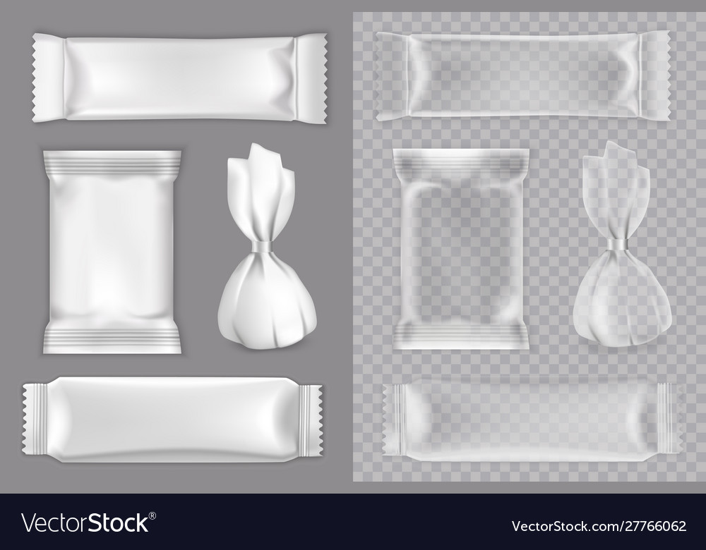 Download Candy Packaging Mockup Set Isolated Royalty Free Vector