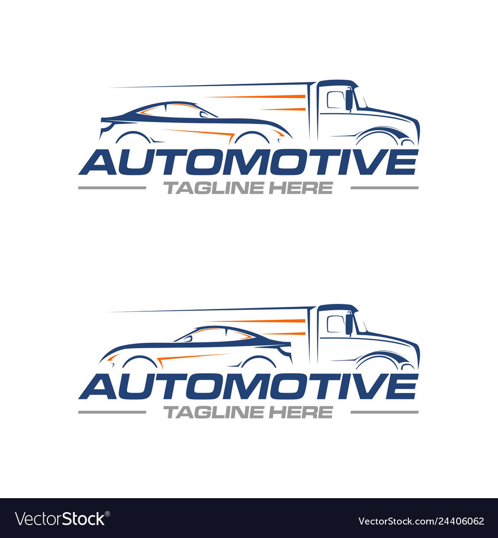 Car and truck logo Royalty Free Vector Image - VectorStock