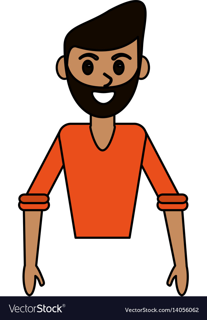 Cartoon man male avatar design Royalty Free Vector Image