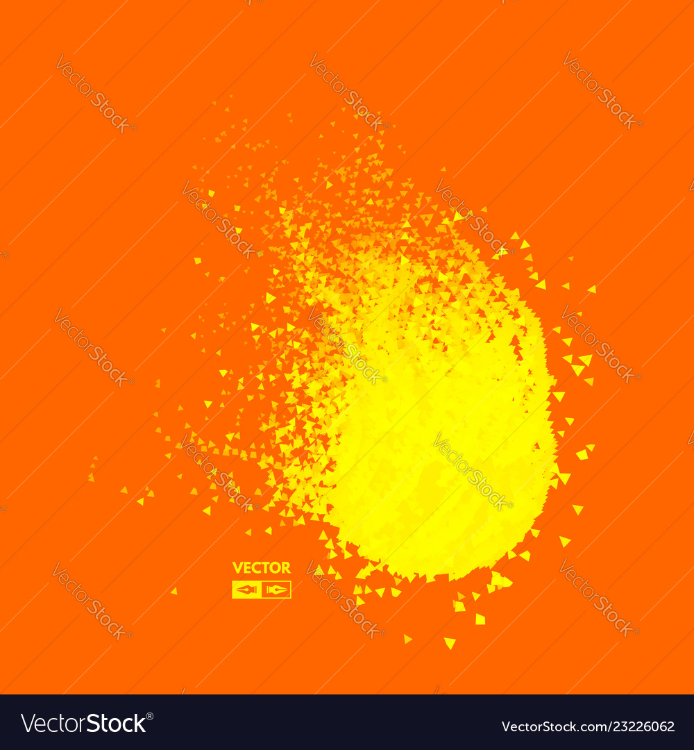 Flying meteor cosmic object array with dynamic vector image Flying meteor cosmic object array with dynamic