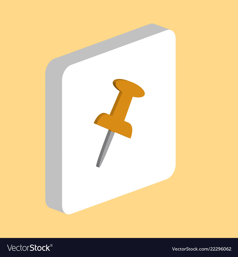 Push pin computer symbol
