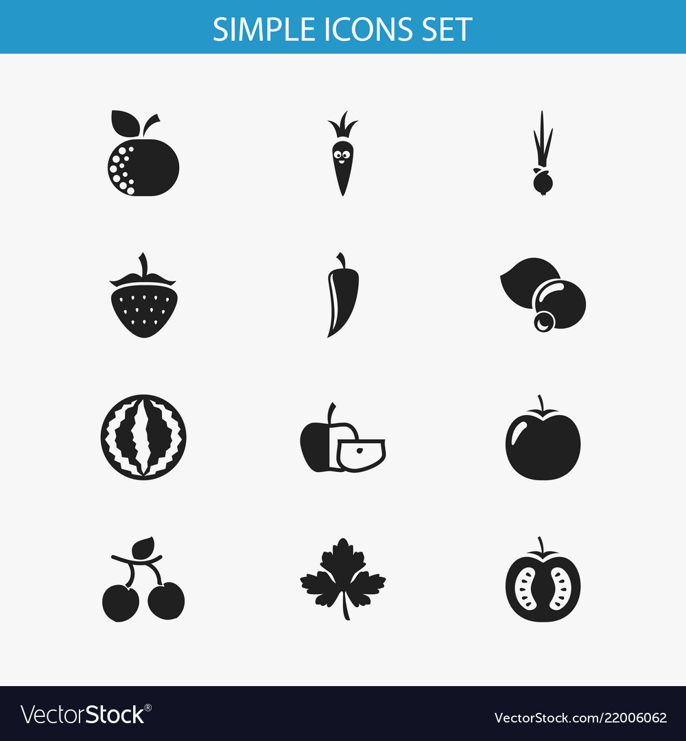 Set of 12 editable cookware icons includes Vector Image Set of 12 editable cookware icons includes