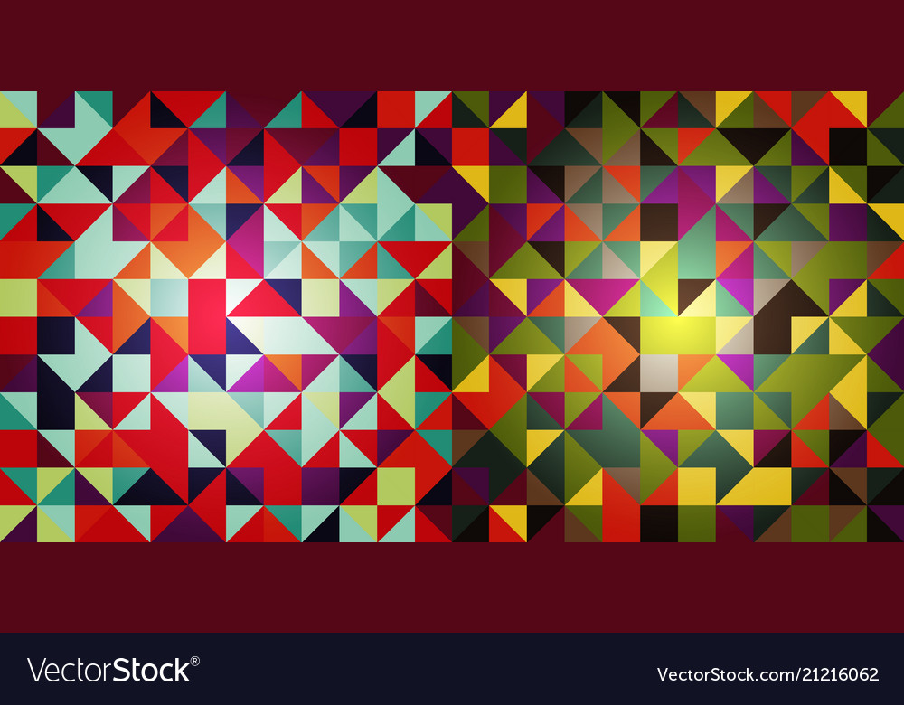 Set of abstract triangle pattern background