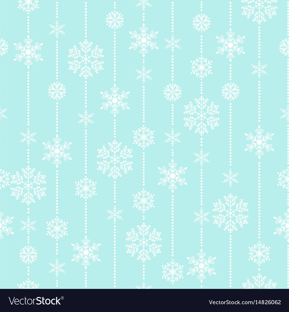 Snowflake seamless pattern