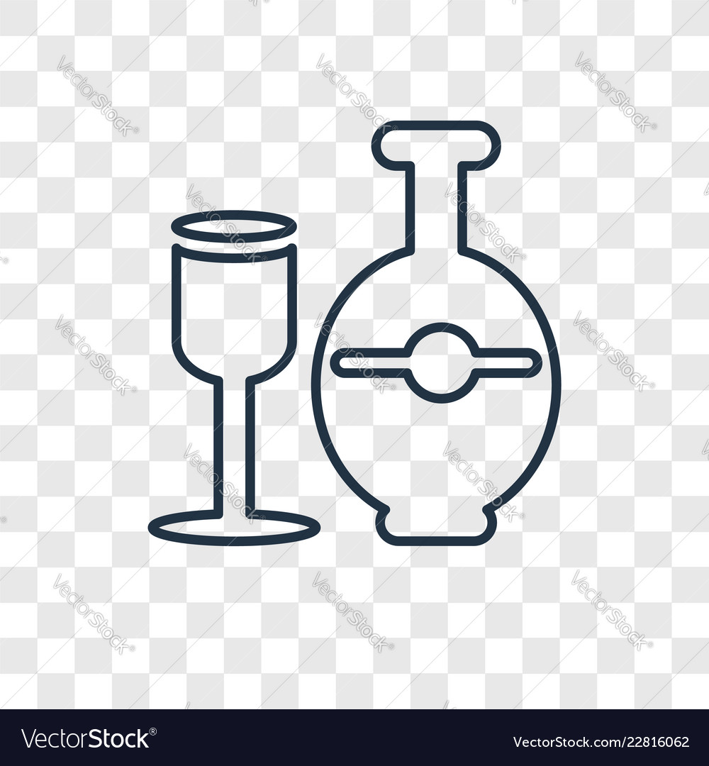 Traffic linear icon isolated on transparent Vector Image Traffic linear icon isolated on transparent
