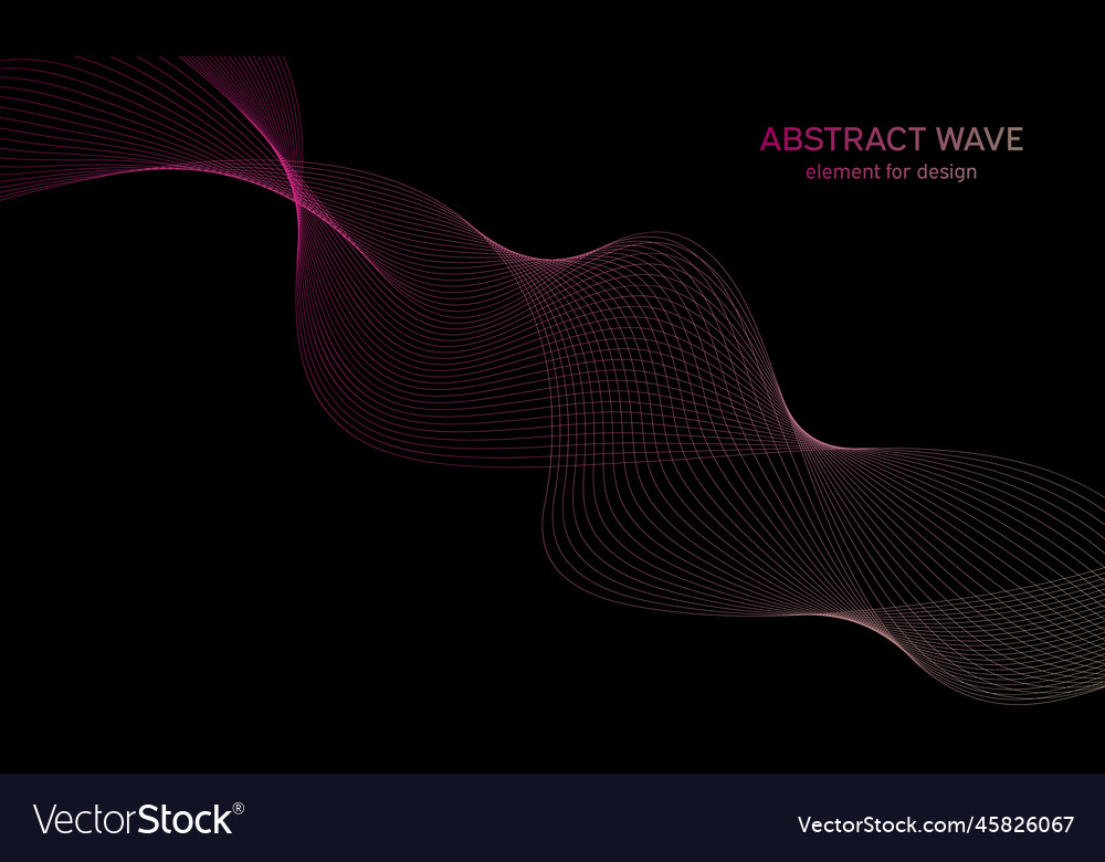 Abstract wave element for design digital Vector Image Abstract wave element for design digital