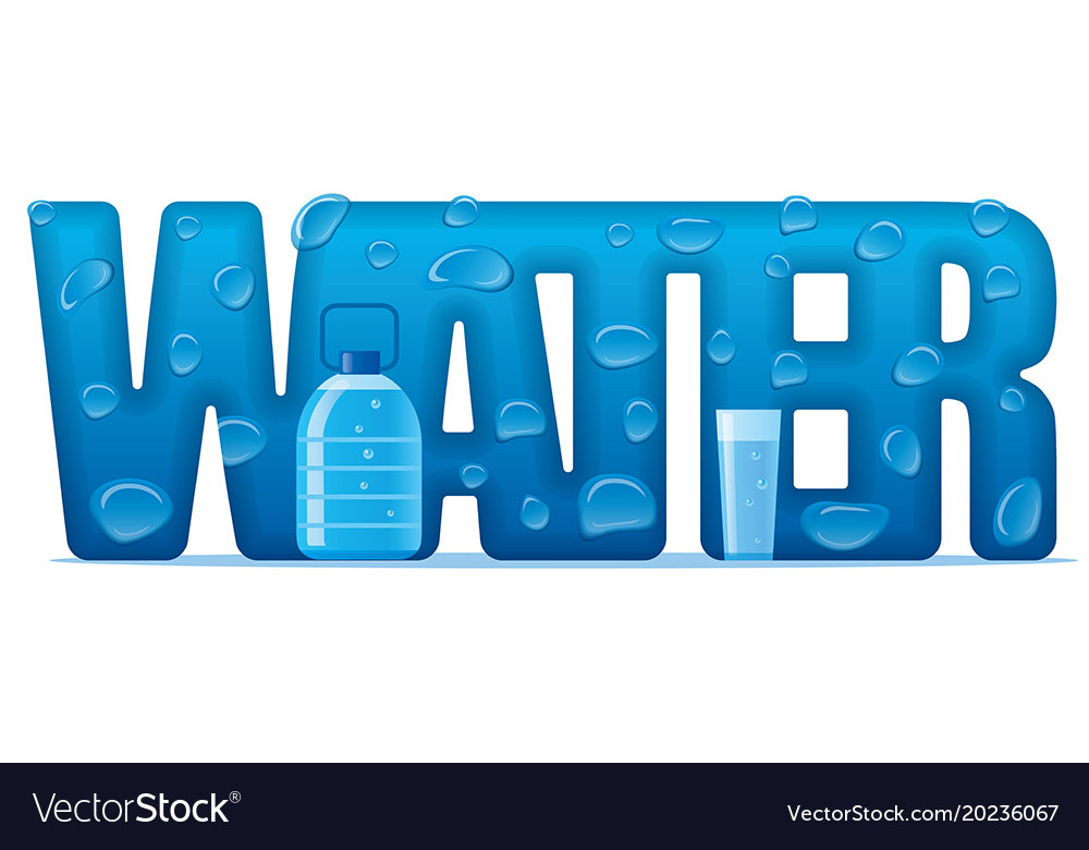Clear Natural Water Banner Royalty Free Vector Image