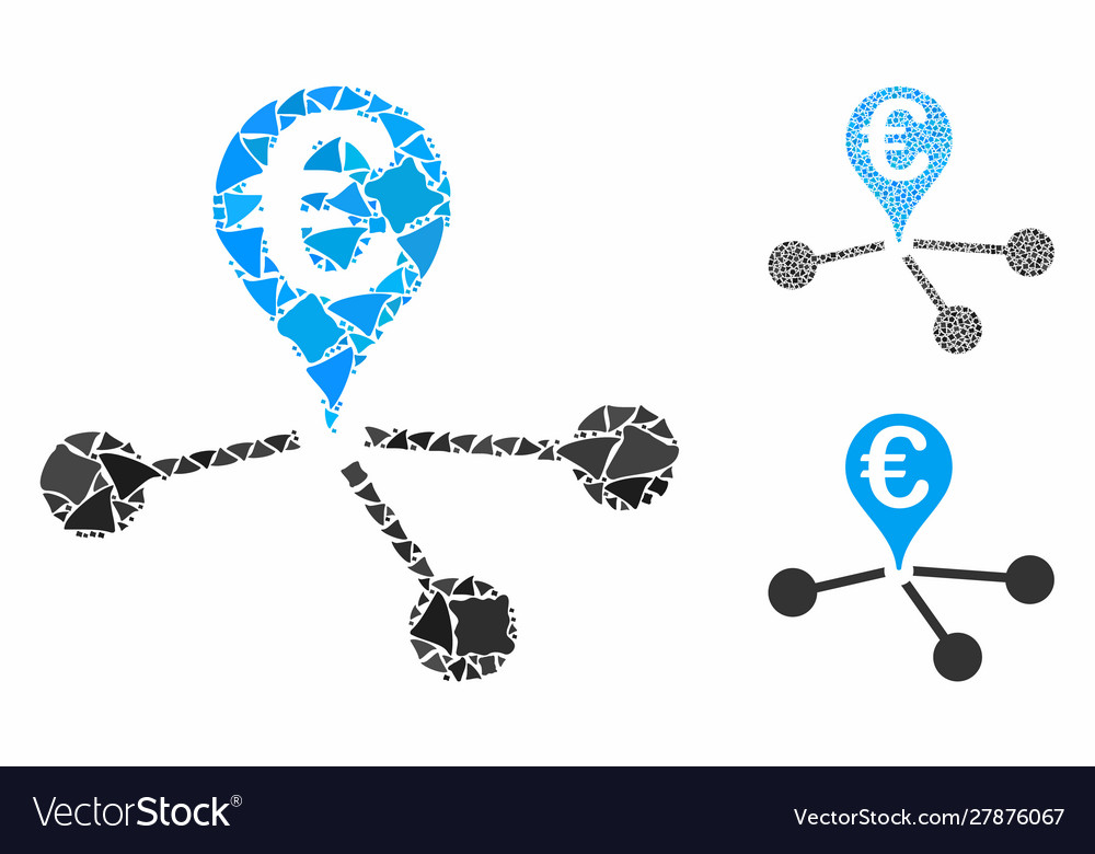 Euro Bank Filialen Mosaik Ikone humpy Stücke