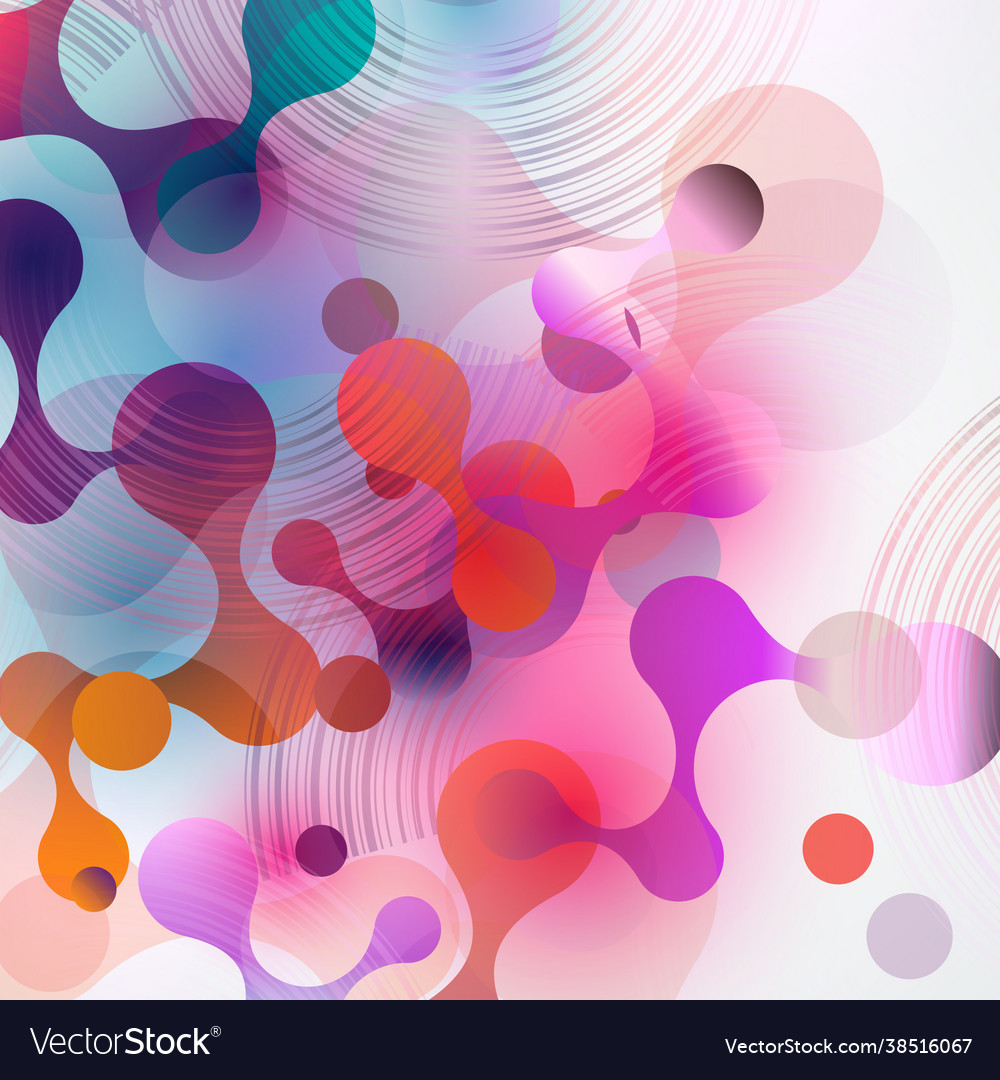 Liquid color design with fluid gradient shapes
