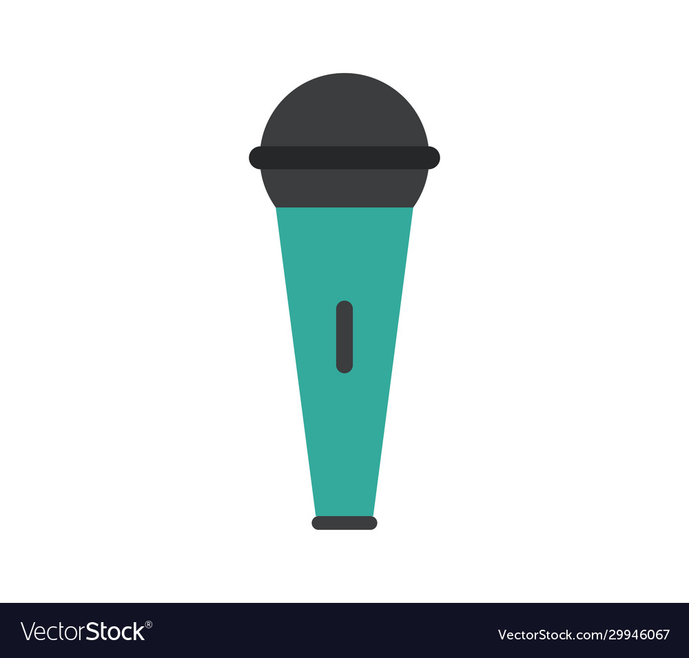 Microphone icon in on white background