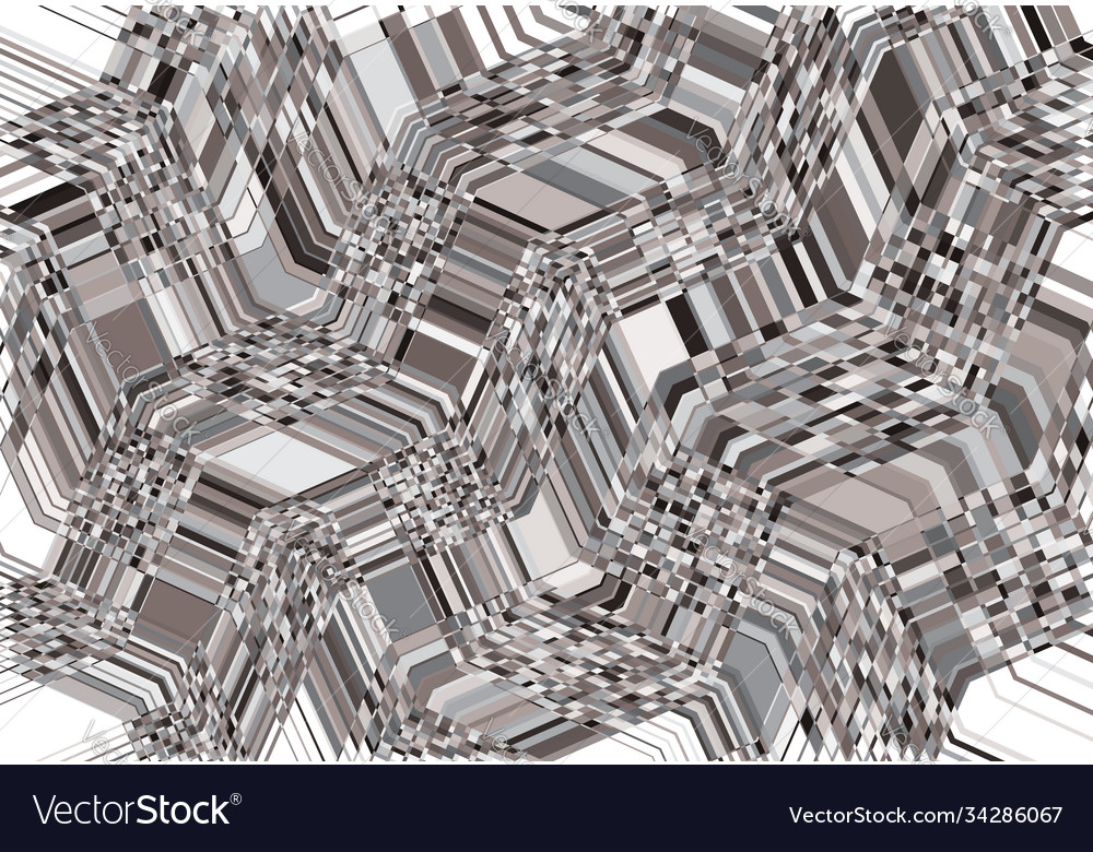 Mosaic background tessellation pattern grayscale vector image Mosaic background tessellation pattern grayscale