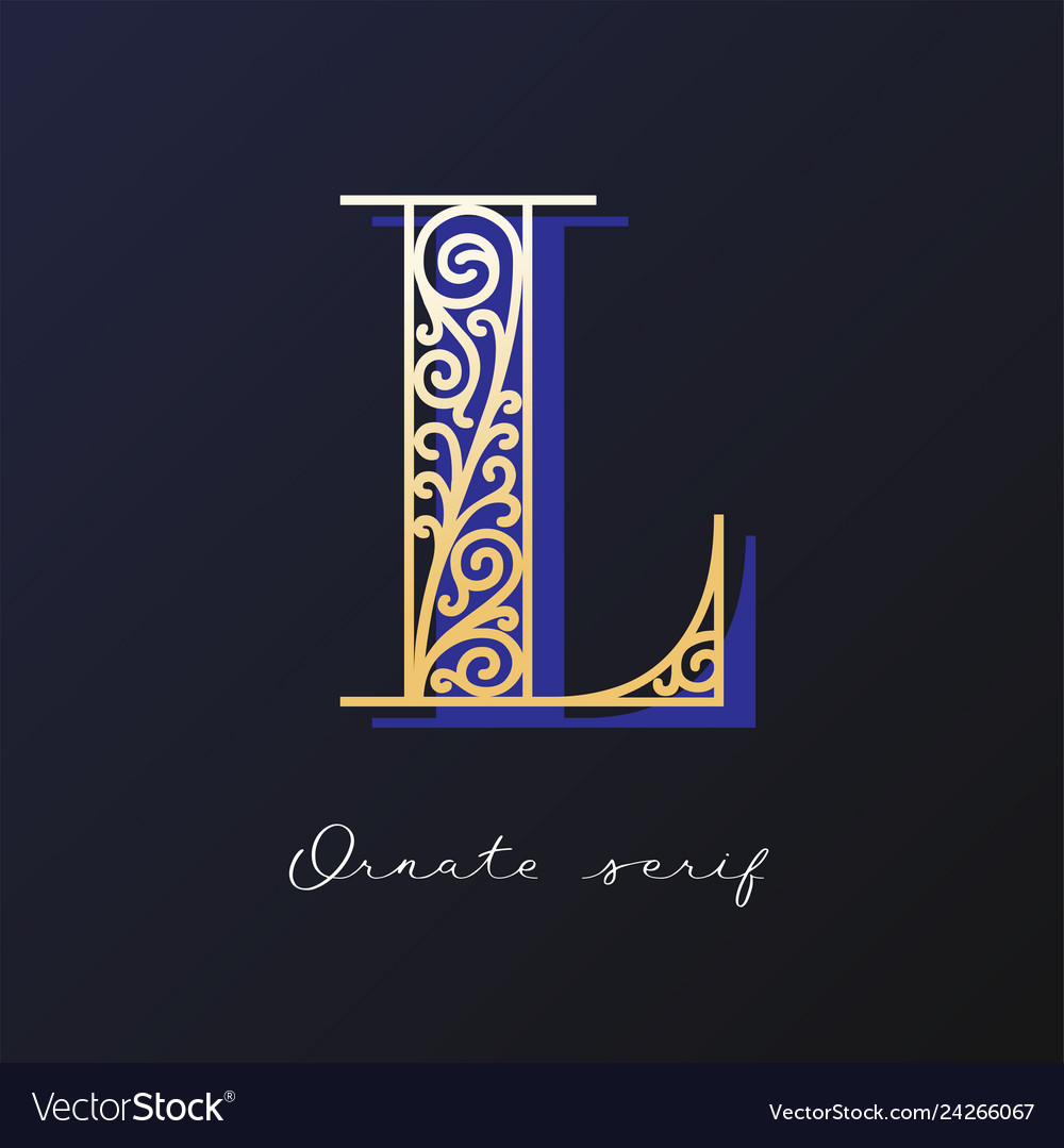 Ornate serif typeface